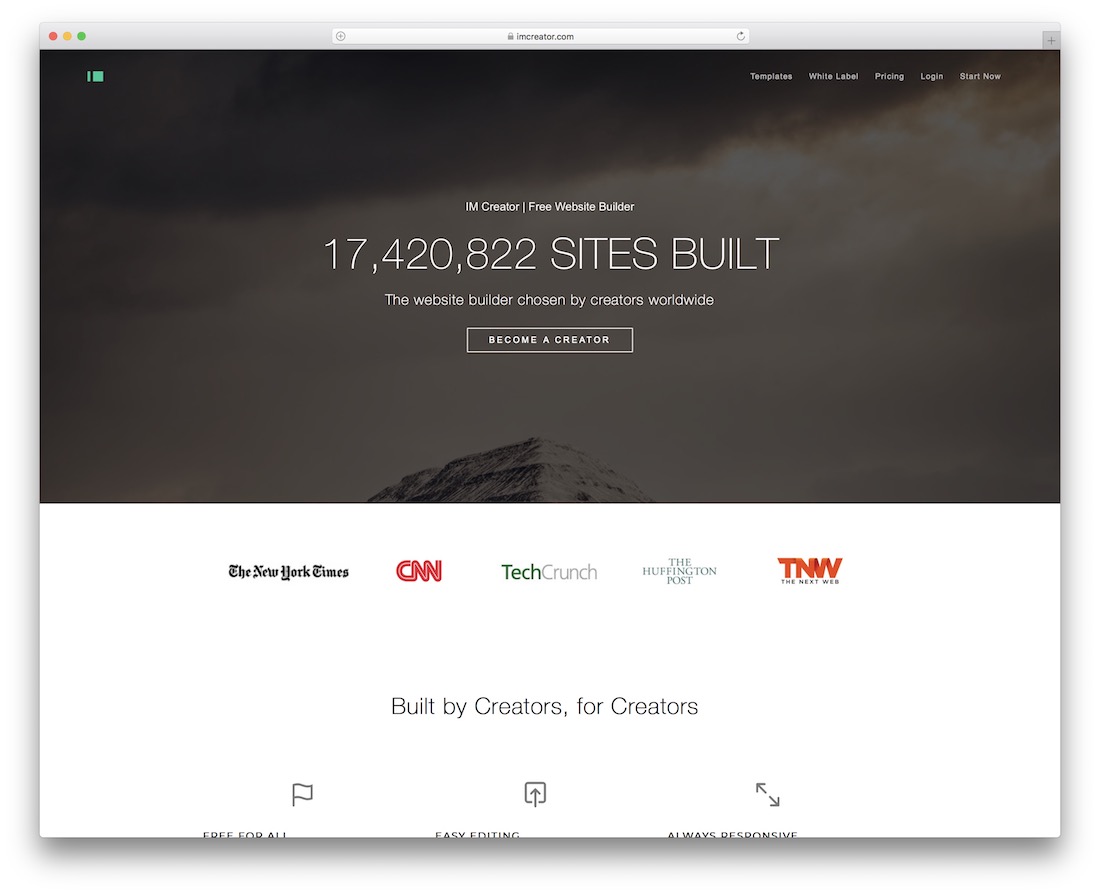 im creator community website builder