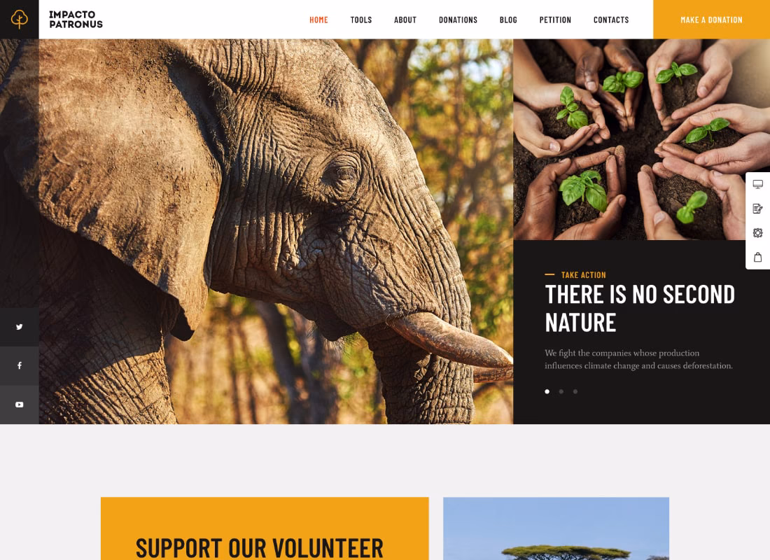 Impacto Patronus | Petitions & Social Activism WordPress Theme