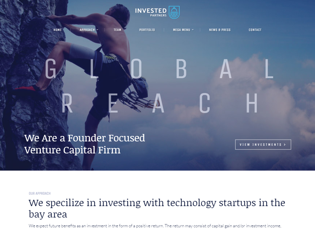 Invested - Venture Capital & Investment Theme