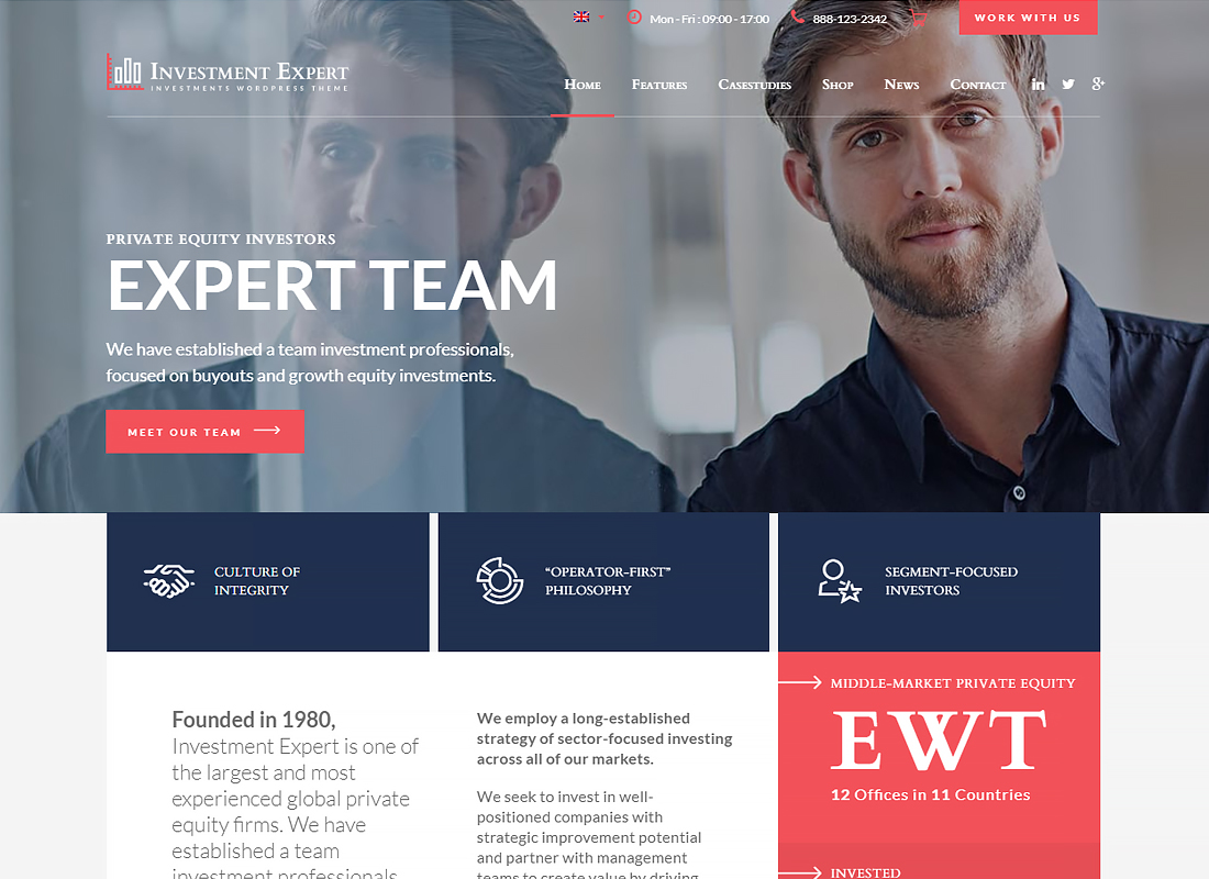 Investment Expert - Business Theme for Investment Experts in Financial Consultancy + RTL