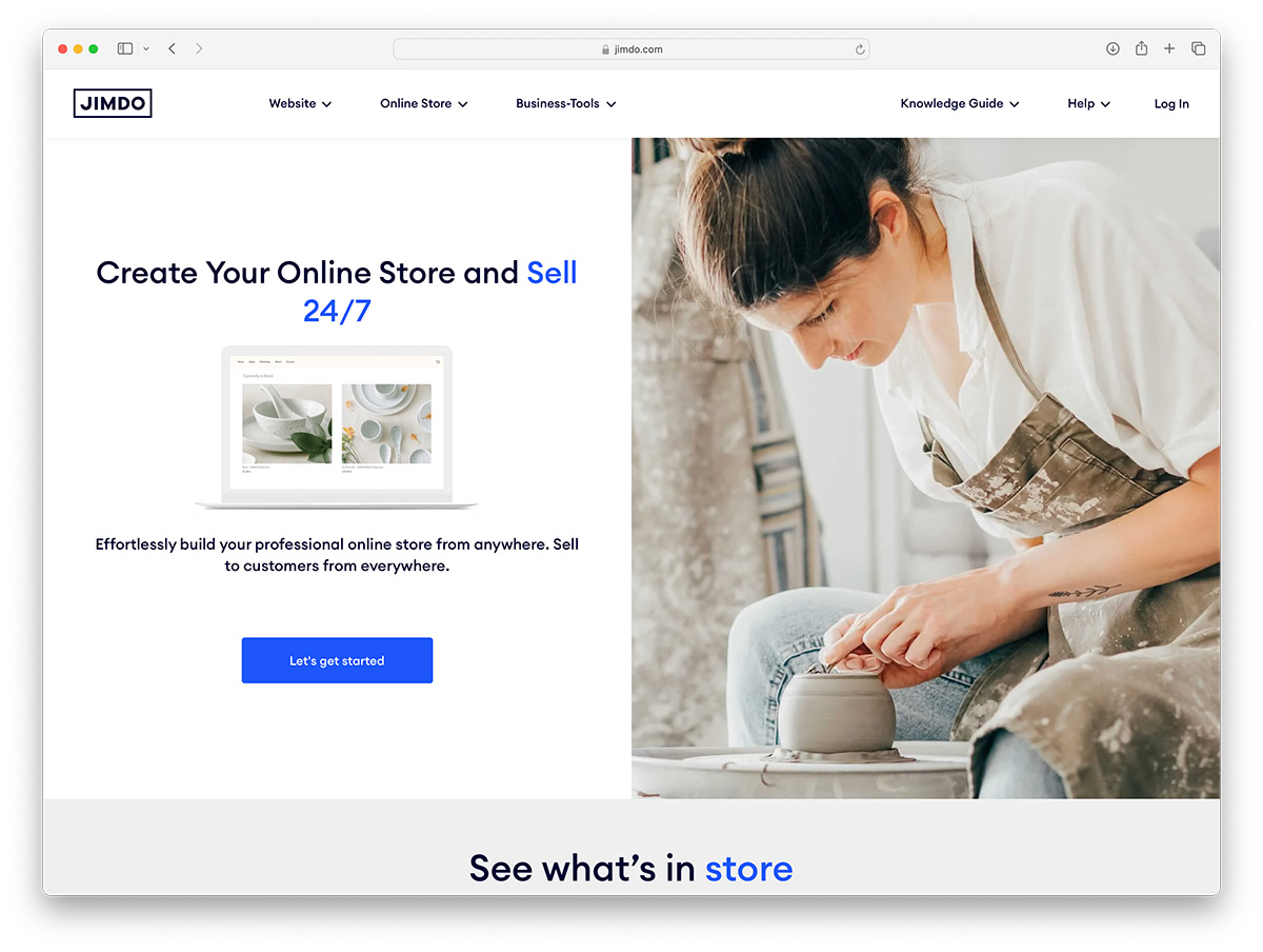 Jimdo - simple Online Store Builders