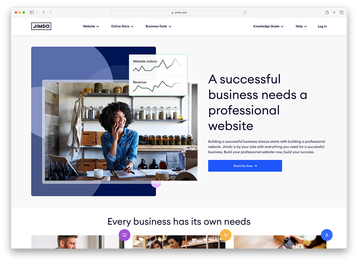 Jimdo - professional website builder for photographers