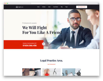 JustLaw template preview