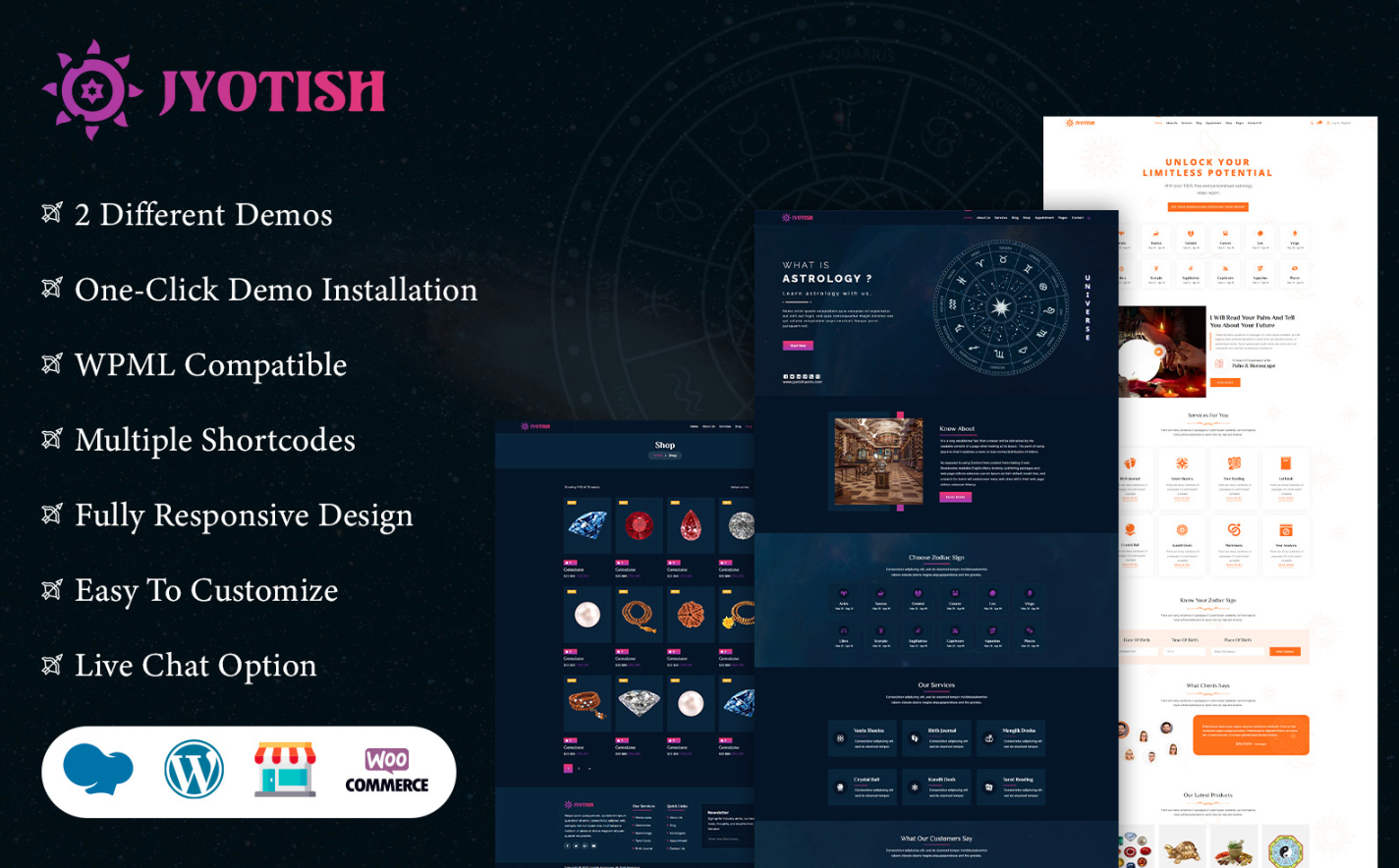 Jyotish - WordPress Theme With AI Content Generator