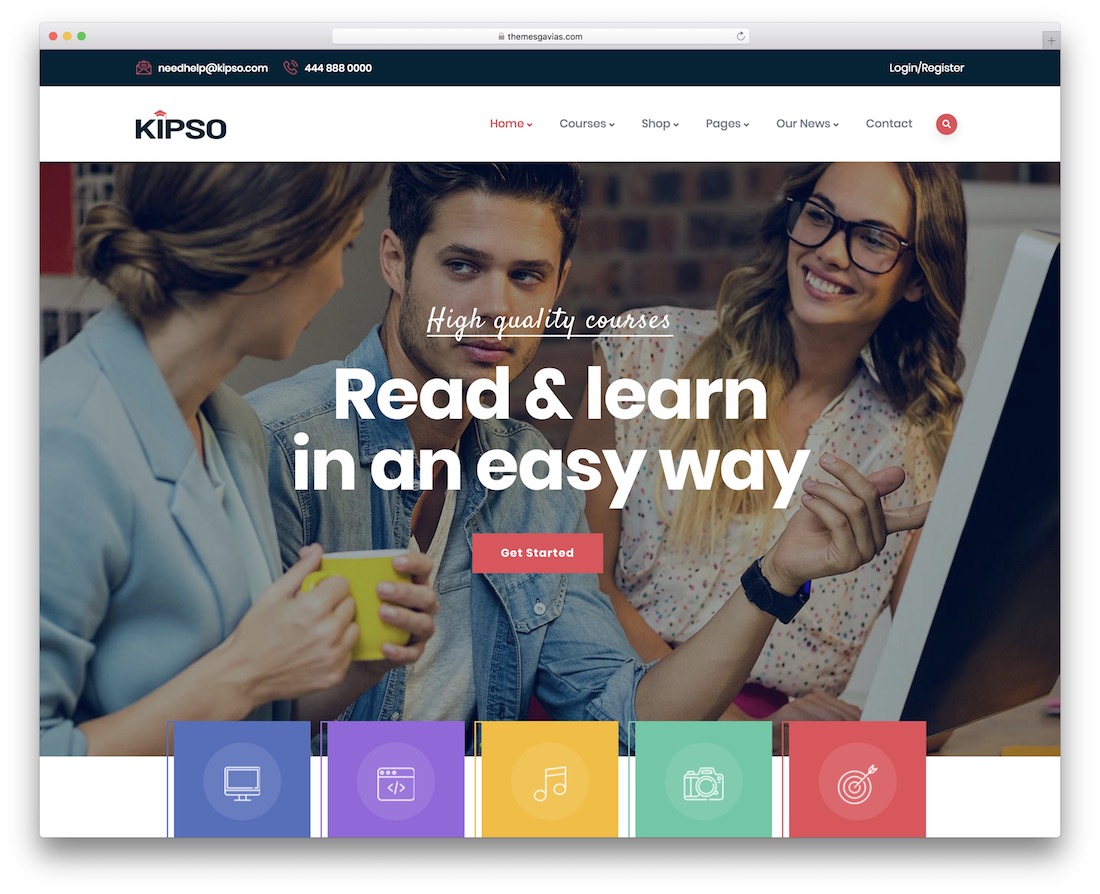 kipso elementary school wordpress theme