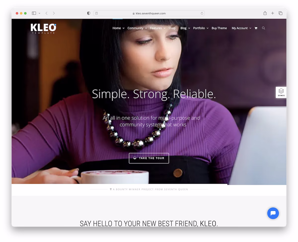 kleo community wordpress theme