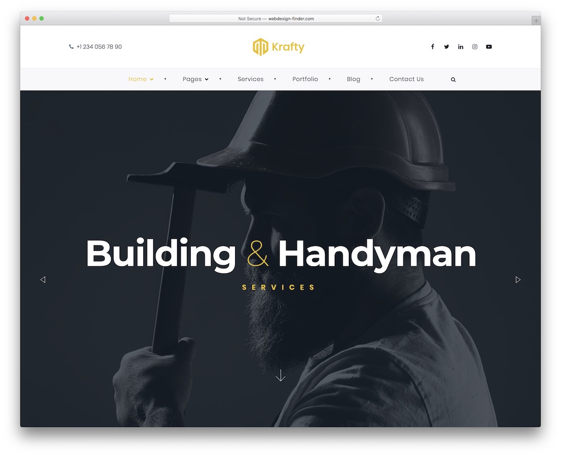 krafty handyman wordpress theme