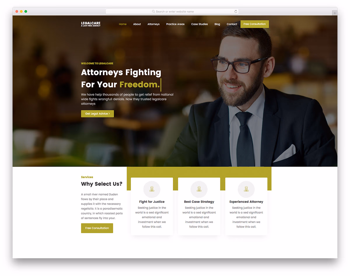 Legalcare Free Template