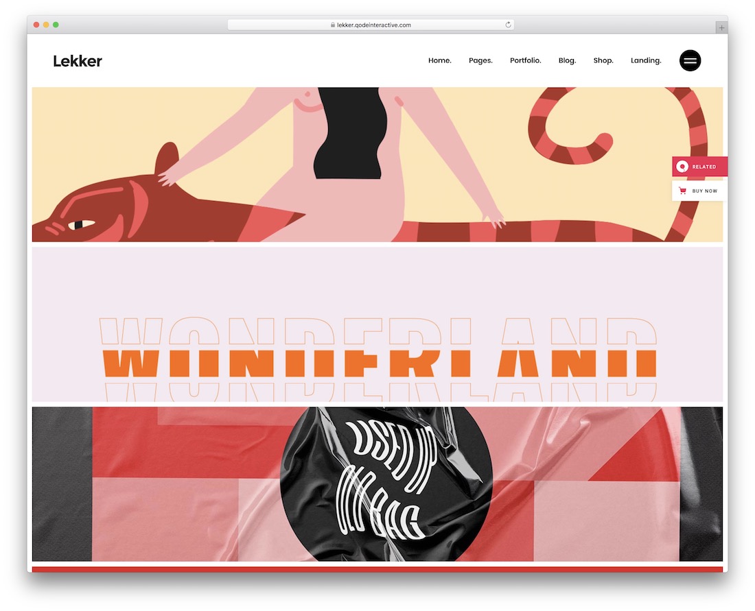 lekker cool website design