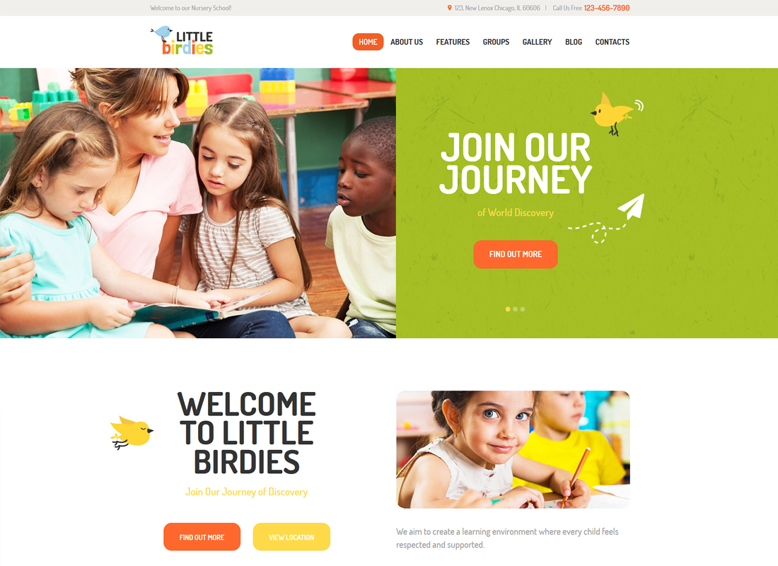 Little Birdies | A Multipurpose Children WordPress Theme