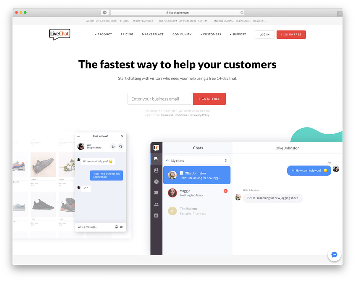 LiveChat WordPress support plugin with chat functionality 