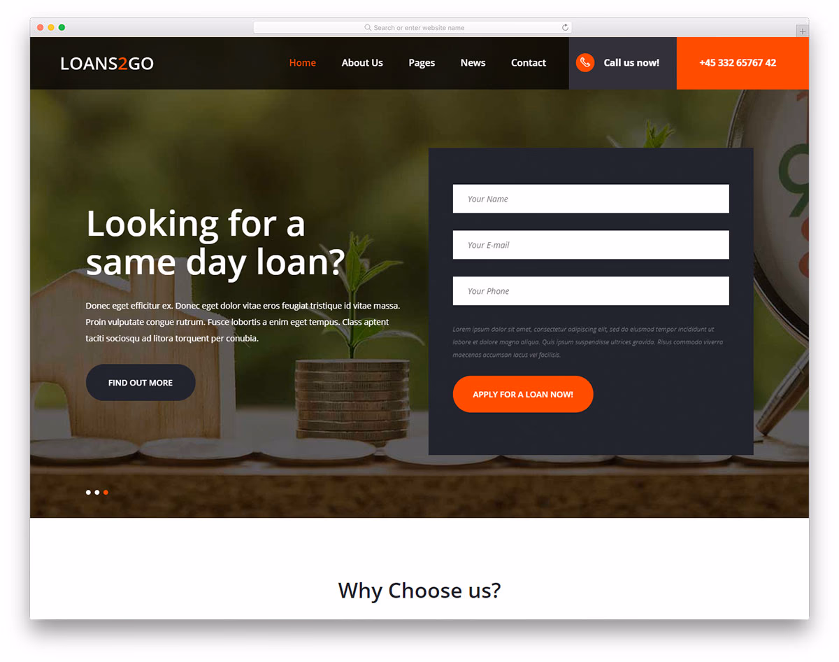 Loans2go Free Template