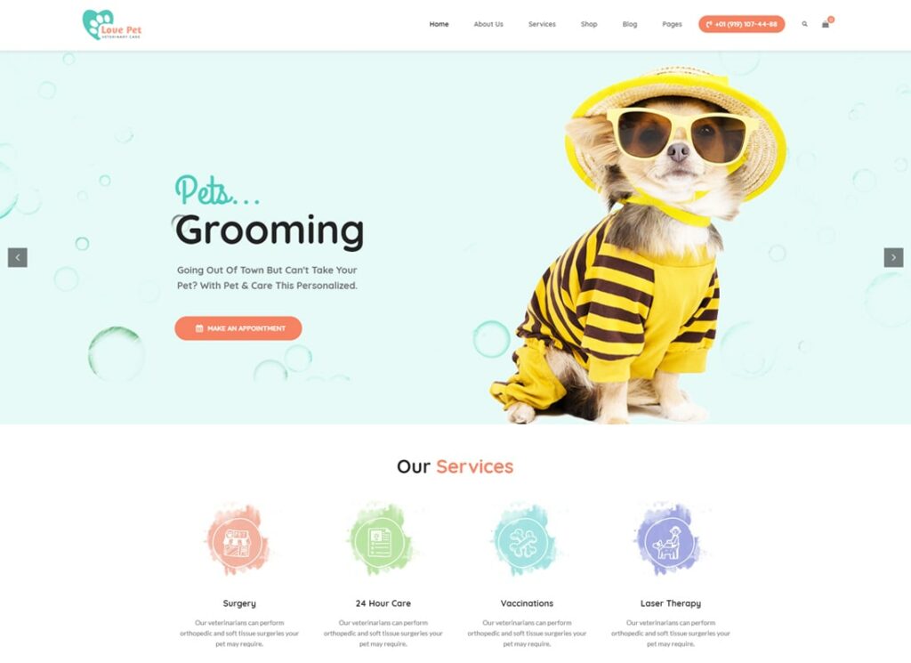 LovePet | Pet Shop & Veterinary Theme