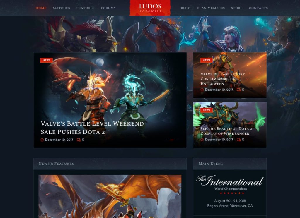 Ludos Paradise | Video Gaming Blog & Clan Esports WordPress Theme