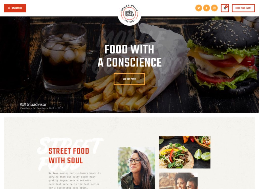 Meals & Wheels - Street Festival & Fast Food Delivery WordPress Theme
