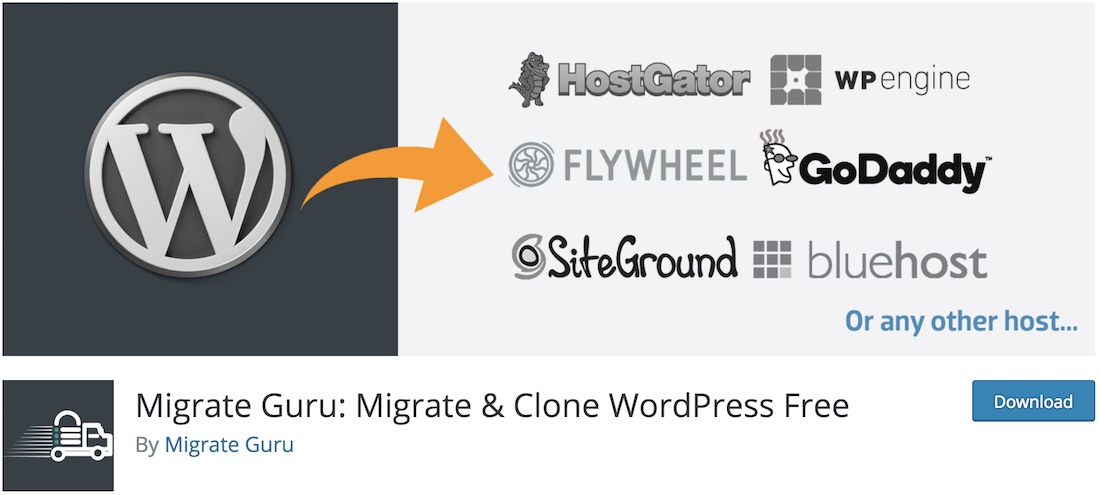 migrate guru clone wordpresss plugin