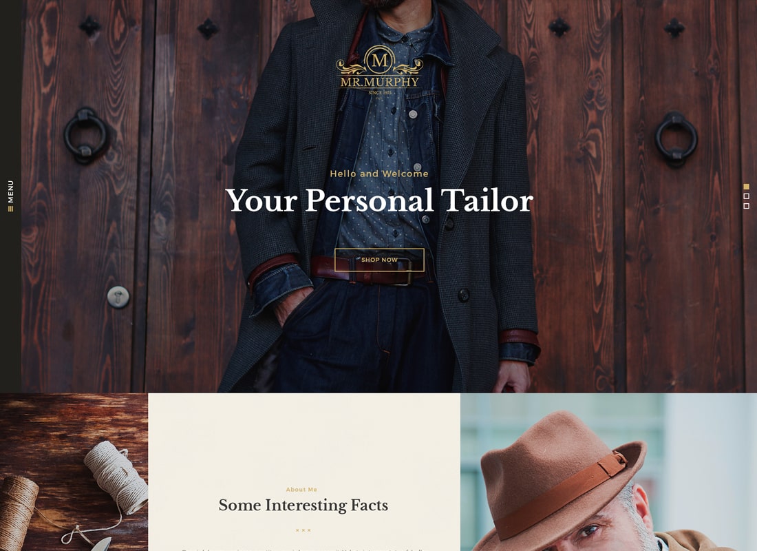 Mr. Murphy | Custom Tailoring WordPress Theme