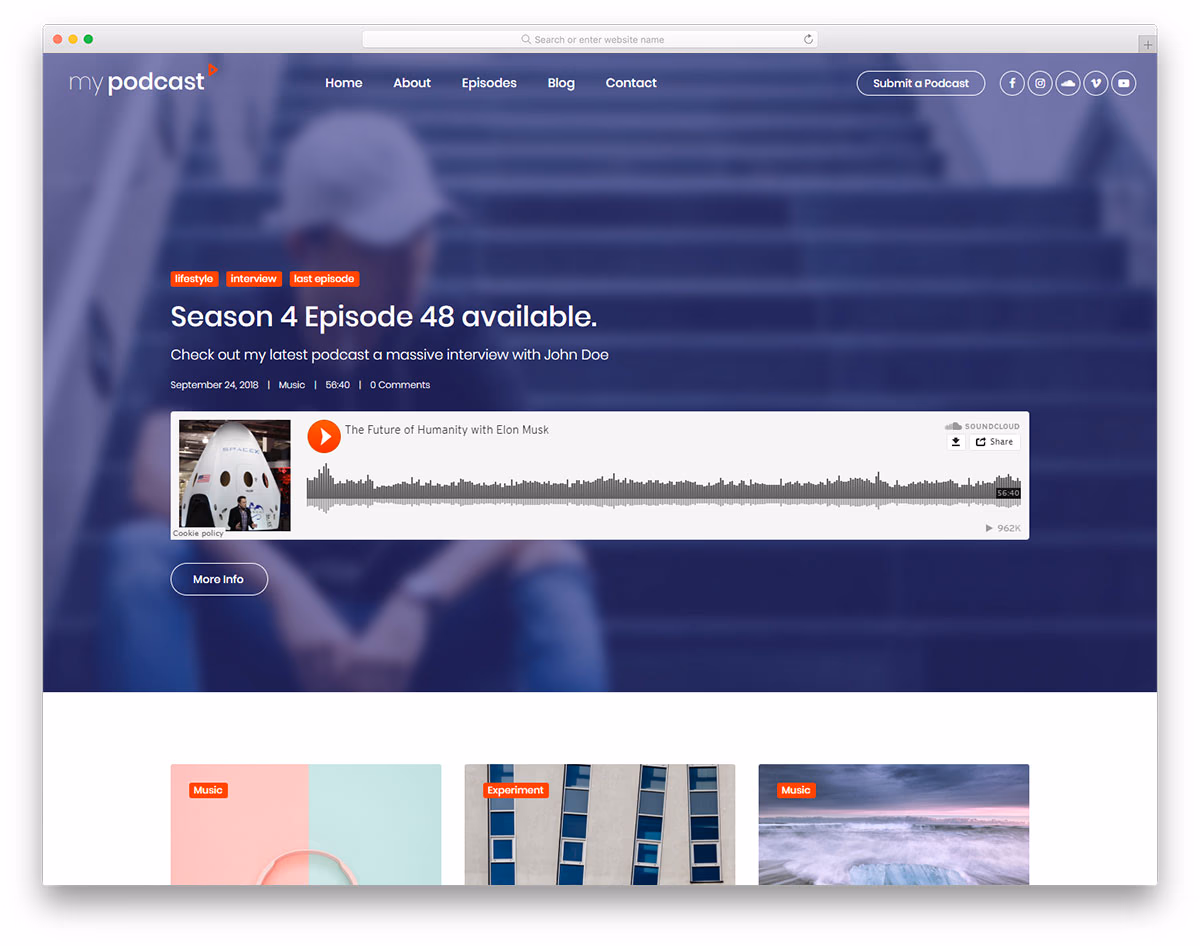 mypodcast free template