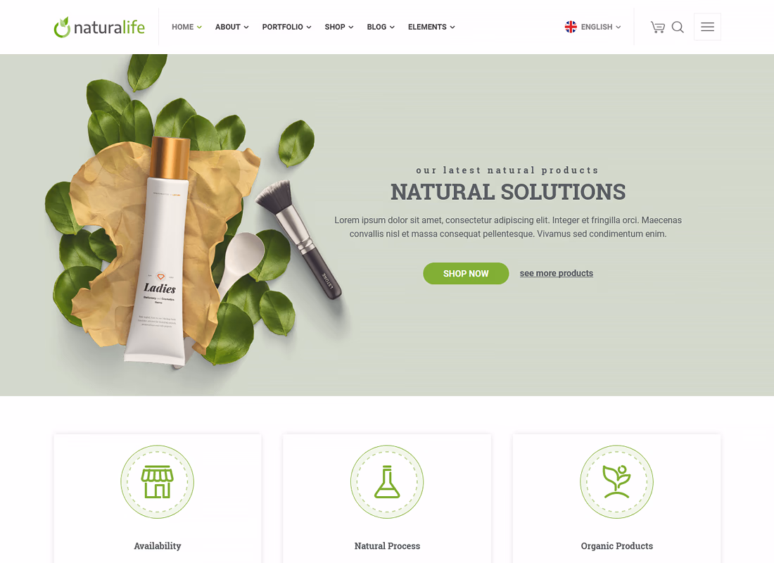 NaturaLife - Health & Organic WordPress Theme