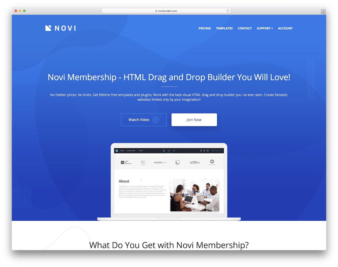 novi insurance website builder