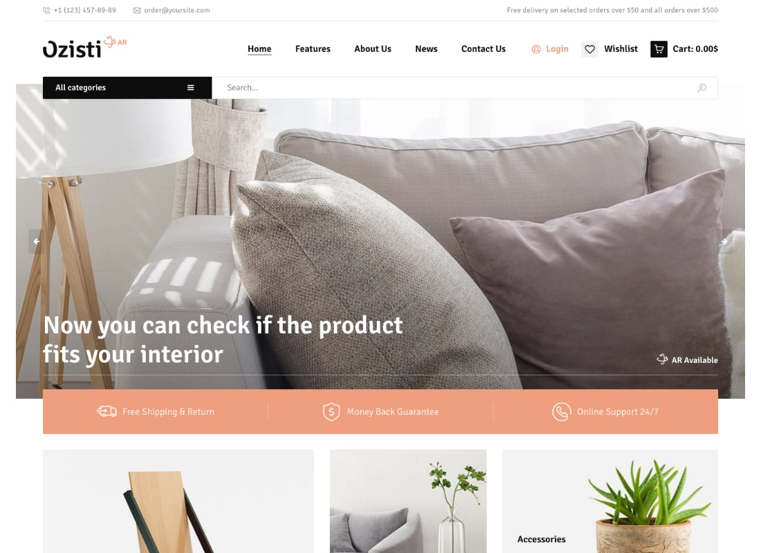 Ozisti | A Multi-Concept WooCommerce WordPress Theme Augmented Reality Store Ready
