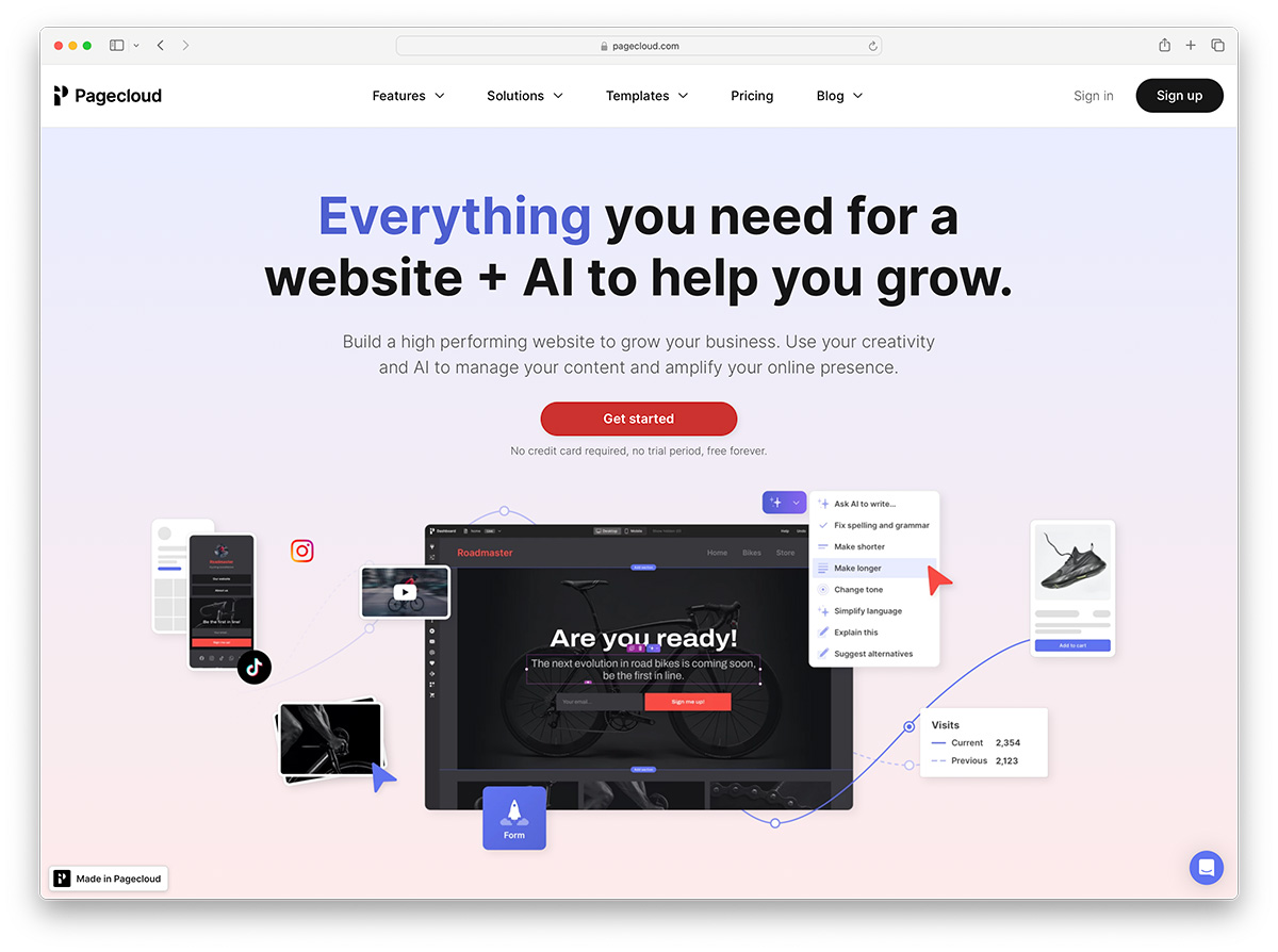 Pagecloud - AI website builder for musicians. 