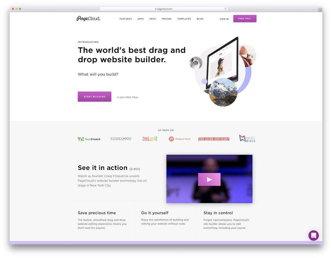 pagecloud restaurant website builder
