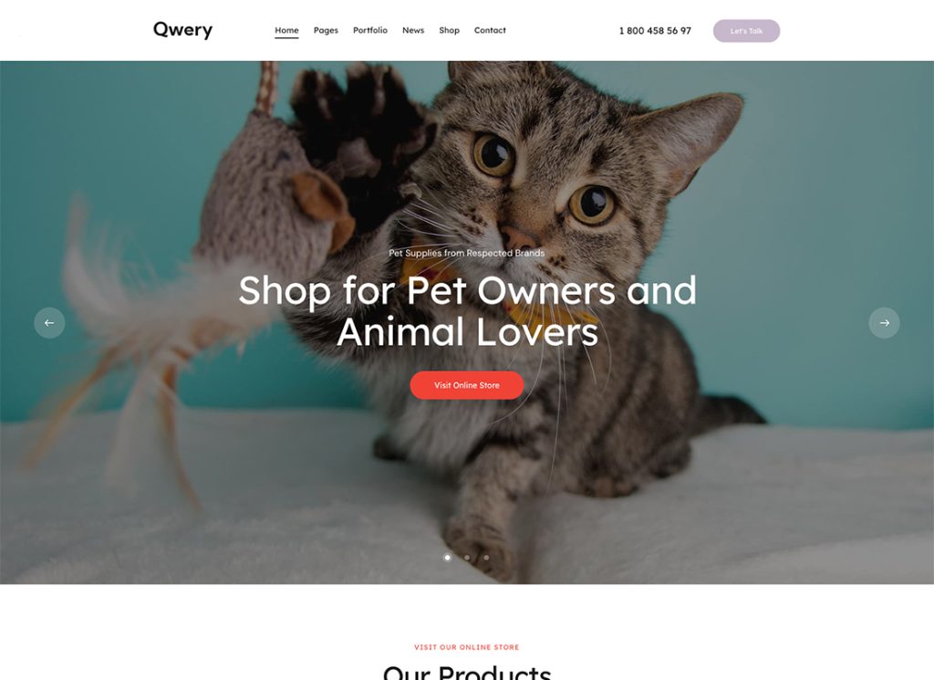 Qwery - Multi-Purpose Business WordPress & WooCommerce Theme
