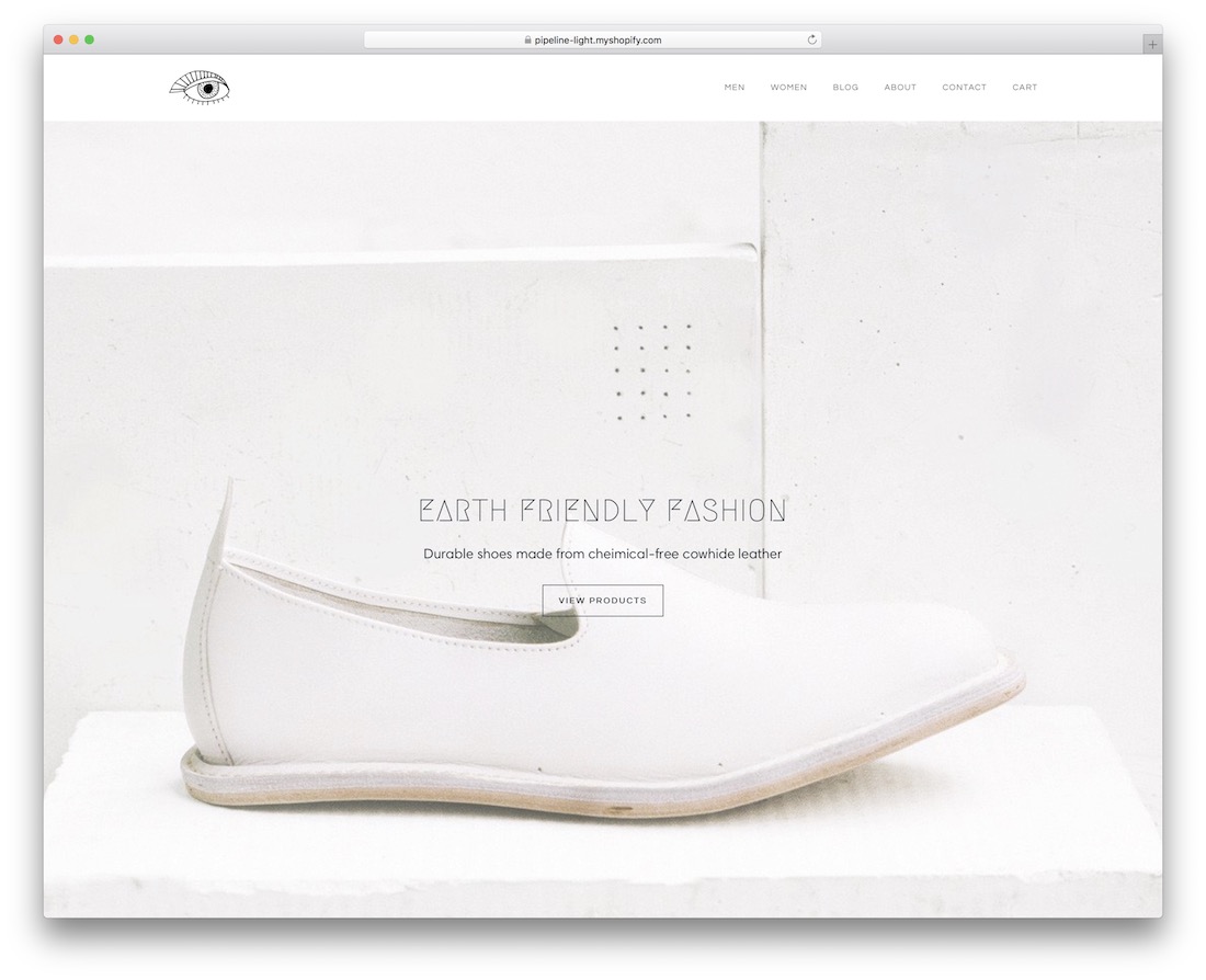 pipeline shopify parallax theme