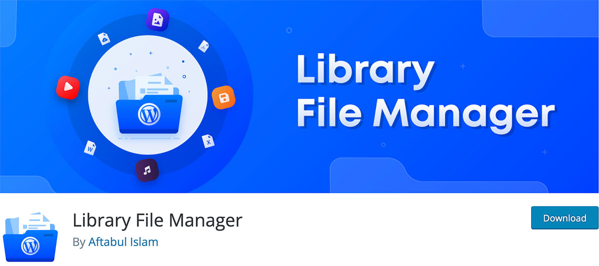 Library File Manager - document management for WordPress