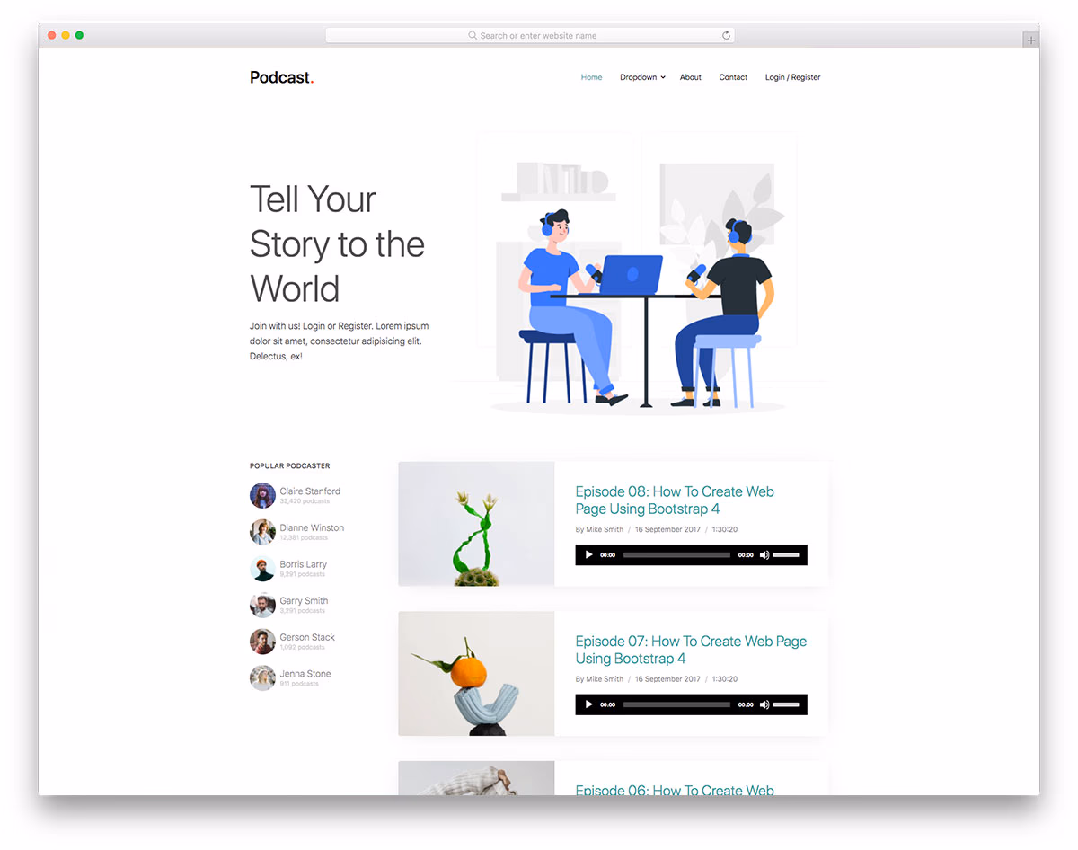 Podcast Free Template