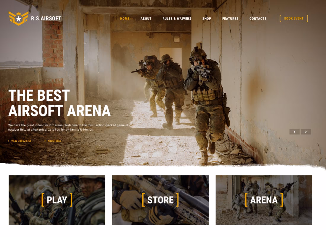 Raider Spirit | Airsoft Club & Paintball WordPress Theme