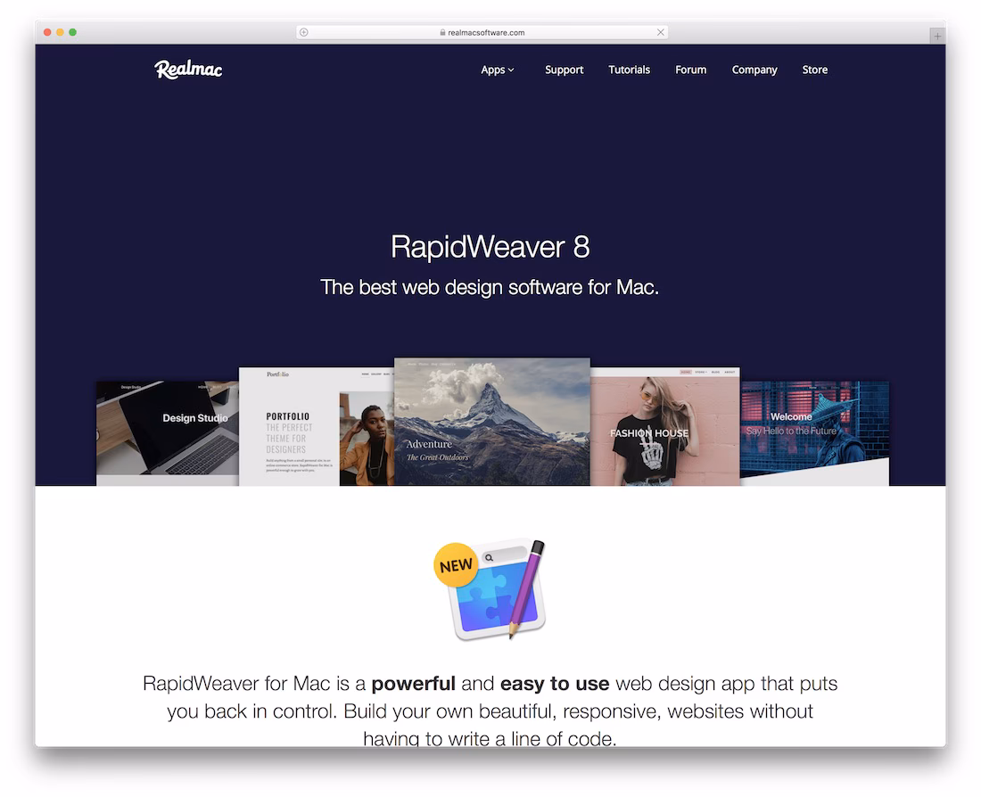 rapidweaver website builder for mac