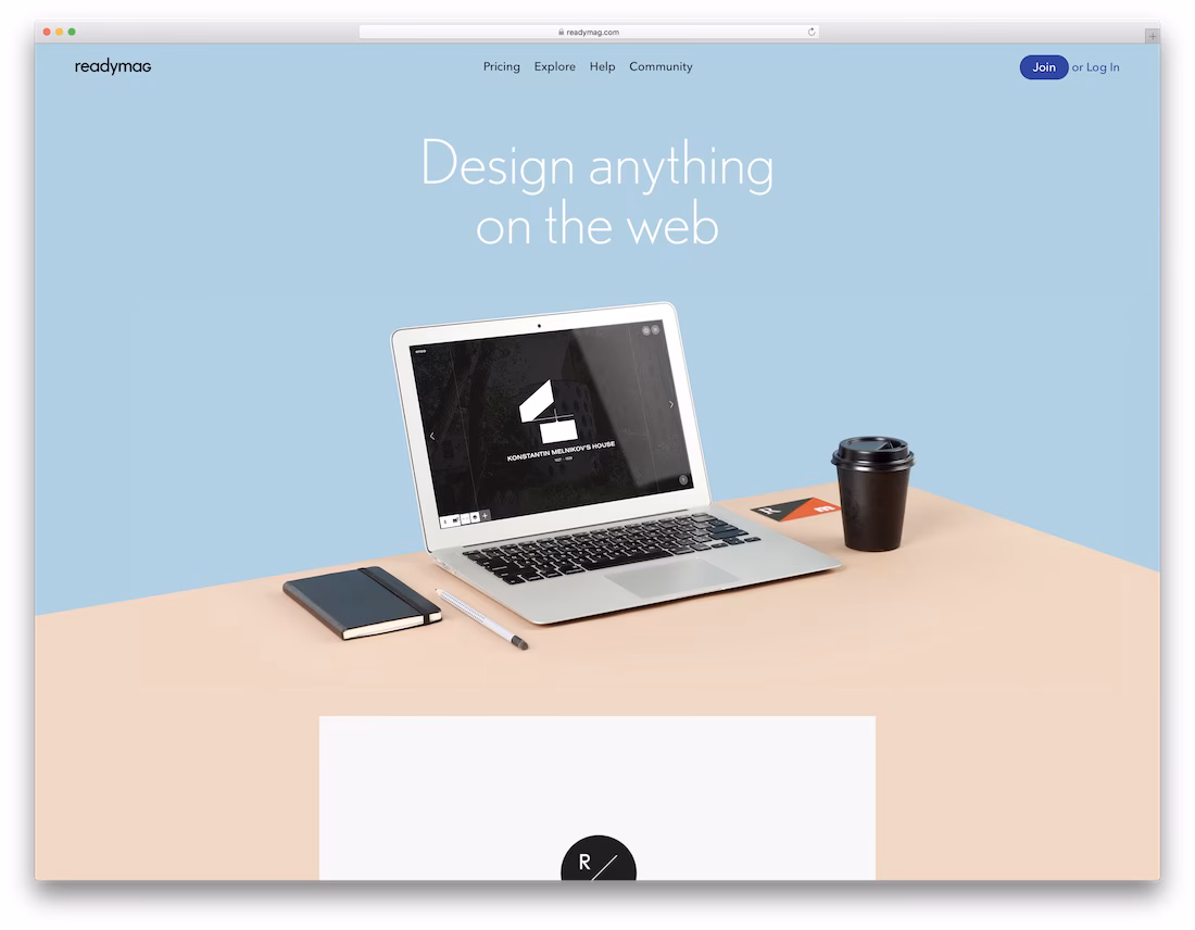 readymag best small business website builder
