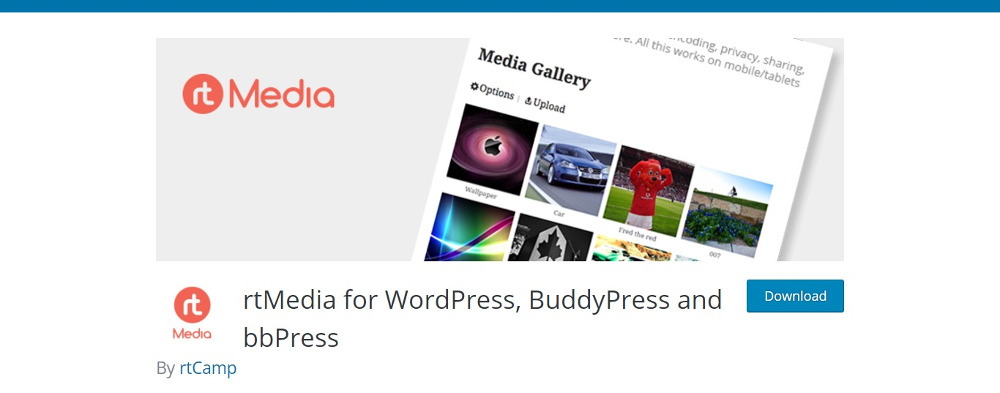 BuddyPress plugins - rtMedia