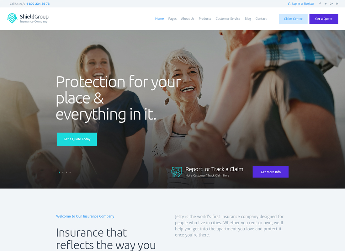 ShieldGroup - An Insurance & Finance WordPress Theme