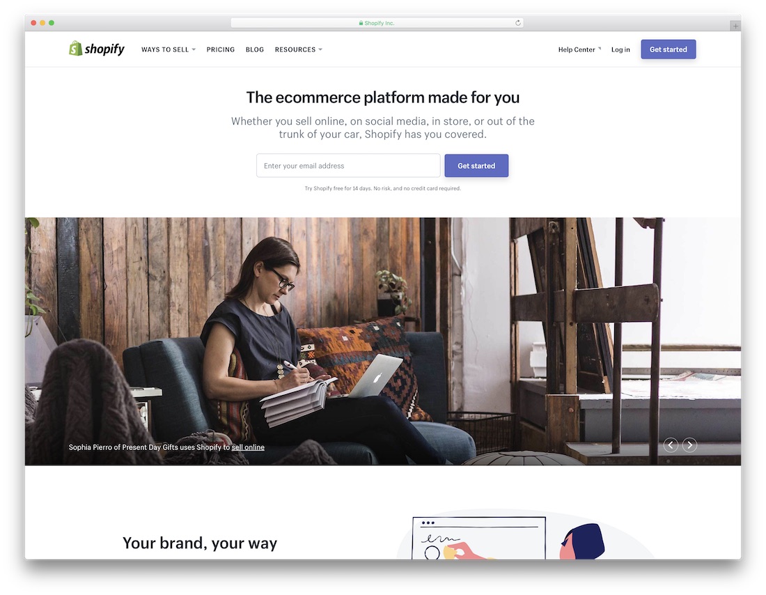 shopify best small business website builder