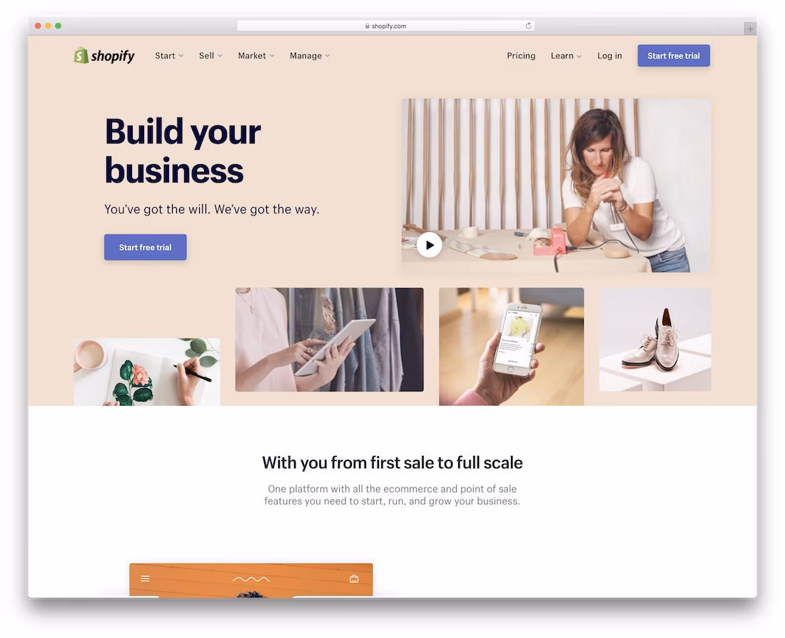shopify website builder for mac