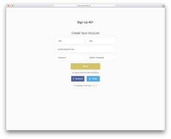 signup form 14