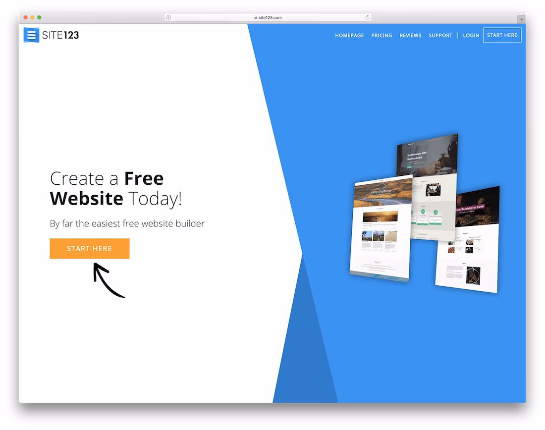 site123 website builder for mac