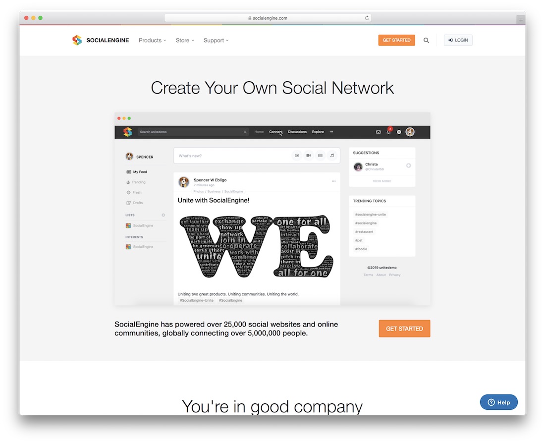 socialengine community website builder