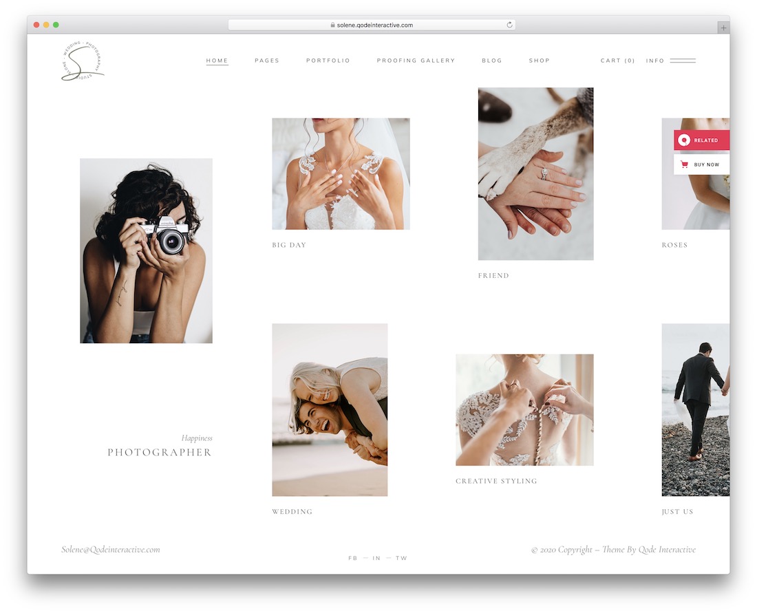 solene photo sharing wordpress theme