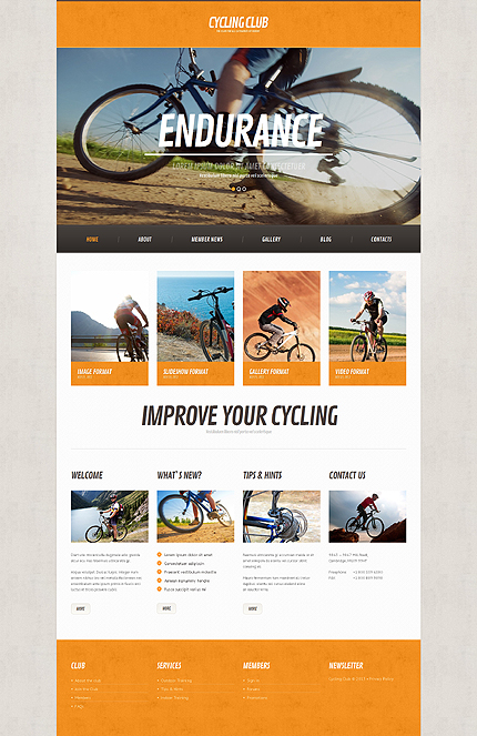 Cycling Responsive WordPress Theme