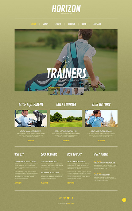 Golf Responsive WordPress Theme