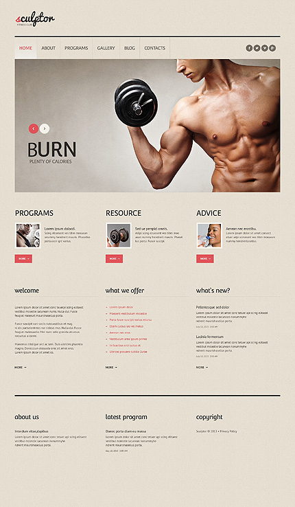 Bodybuilding Responsive WordPress Theme
