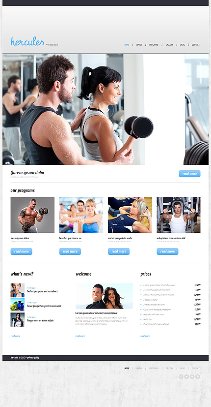 Fitness Responsive WordPress Theme