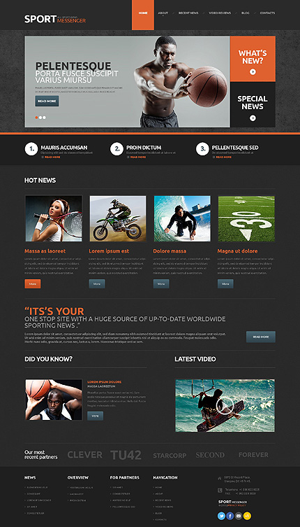 Sports News Responsive WordPress Theme