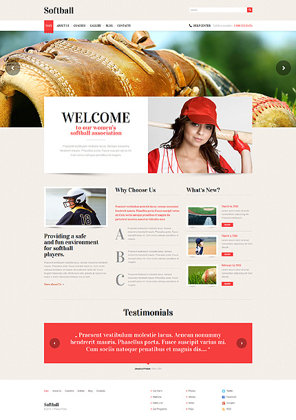 Baseball WordPress Theme
