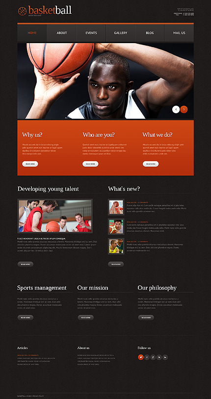 Basketball WordPress Theme