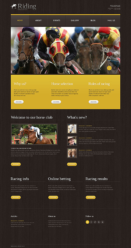 Horse Racing WordPress Theme